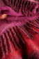 Preview: Biederlack Fransenplaid 'Mohair Look Crimson' 130 x 190 cm Rot - Violett